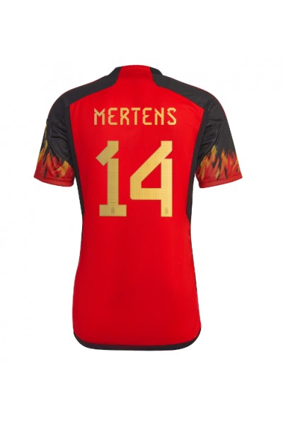 België Dries Mertens #14 Voetbaltruitje Thuis tenue WK 2022 Korte Mouw